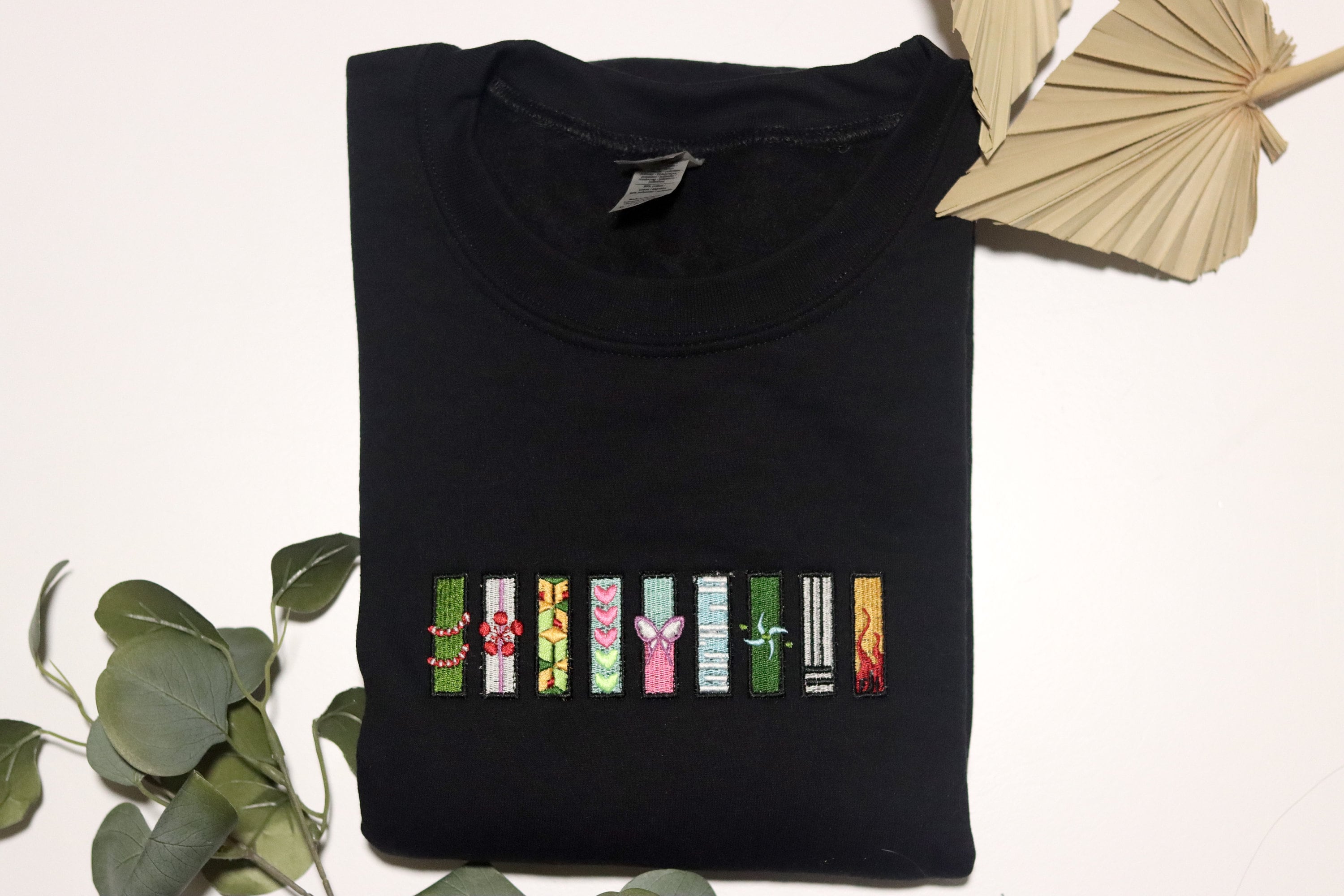 Anime-Inspired Pattern Embroidered Hoodie