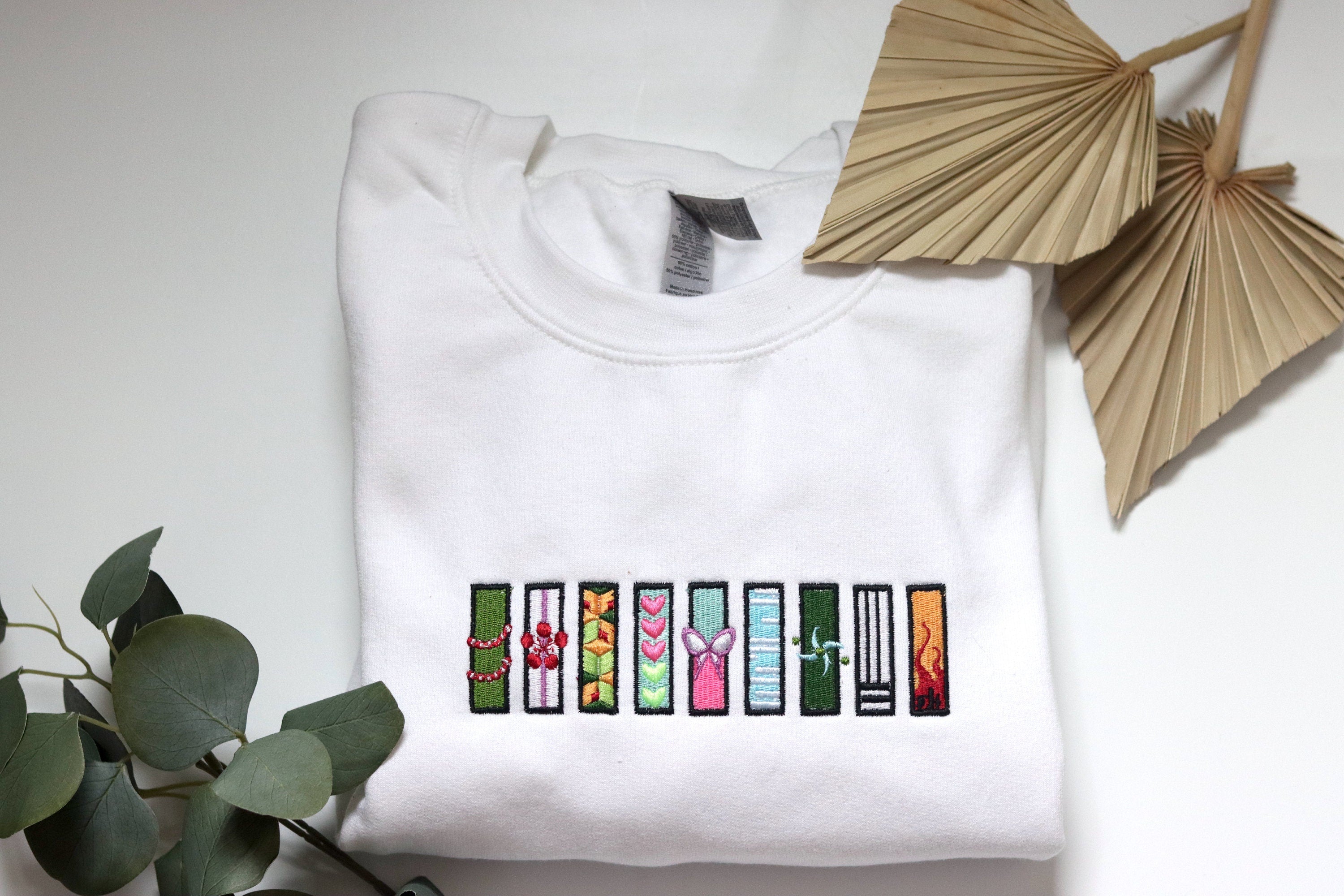 Anime-Inspired Pattern Embroidered Hoodie