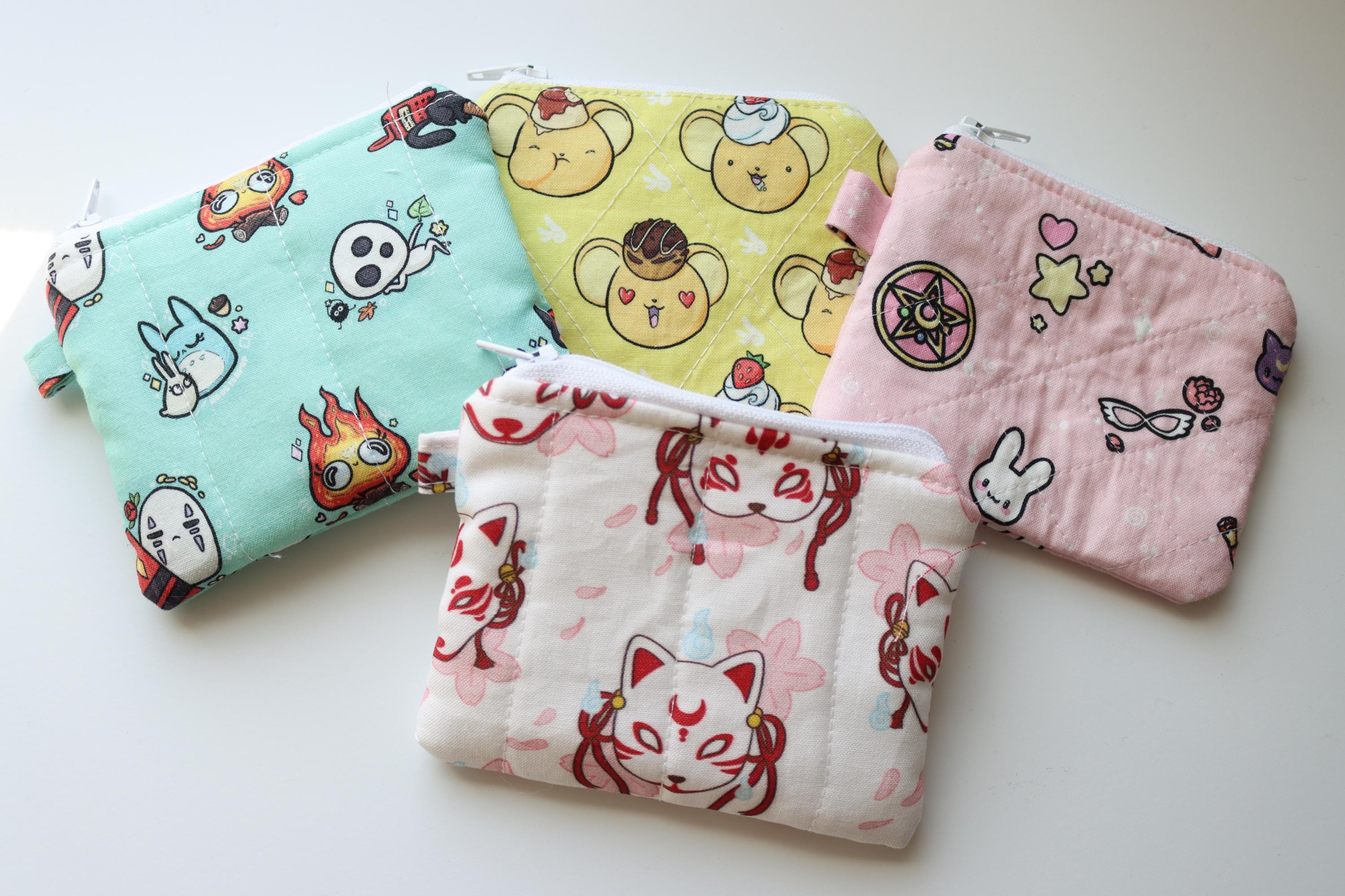 Anime-Inspired Mini Pouches