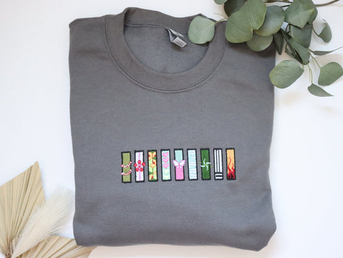 Anime-Inspired Pattern Embroidered Hoodie